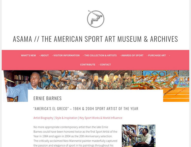 American Sport Art Museum and Archives: Ernie Barnes Website American Sport Art Museum and Archives: Ernie Barnes Website