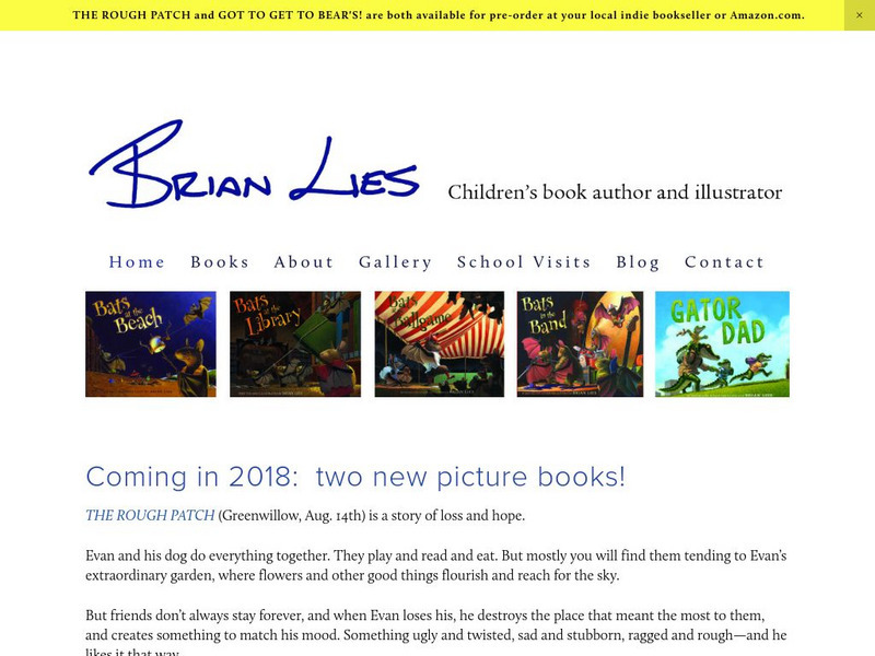 Author and Illustrator Brian Lies Graphic Author and Illustrator Brian Lies Graphic