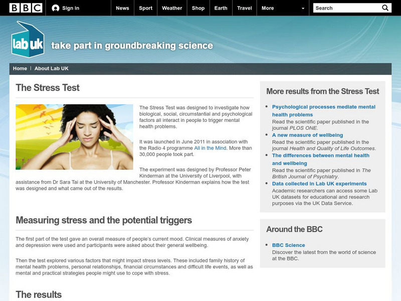 Bbc: Lab Uk: The Stress Test Unknown Type Bbc: Lab Uk: The Stress Test Unknown Type