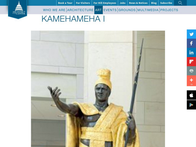 Architect of the Capitol: Kamehameha I Handout