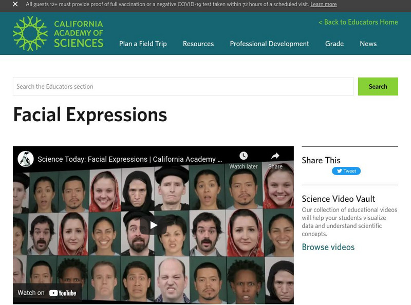 California Academy of Sciences: Facial Expressions Interactive California Academy of Sciences: Facial Expressions Interactive