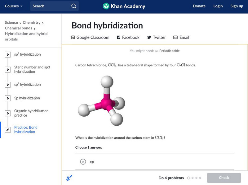 Khan Academy: Bond Hybridization Unknown Type Khan Academy: Bond Hybridization Unknown Type