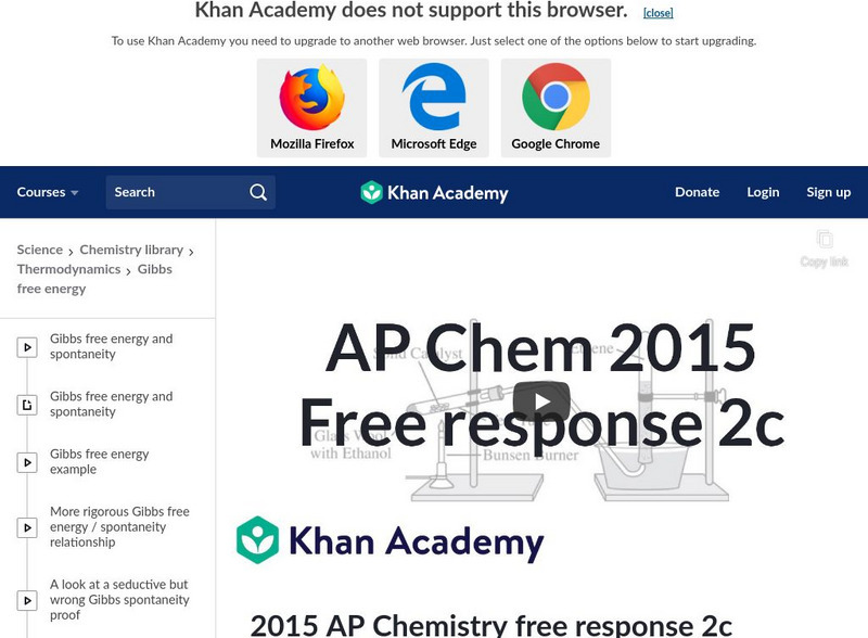 Khan Academy: 2015 Ap Chemistry Free Response 2 C Instructional Video Khan Academy: 2015 Ap Chemistry Free Response 2 C Instructional Video