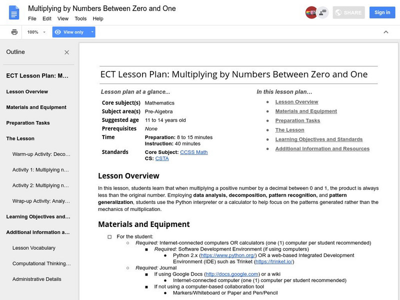 Google for Education: Multiplying by Numbers Between Zero and One Unknown Type Google for Education: Multiplying by Numbers Between Zero and One Unknown Type