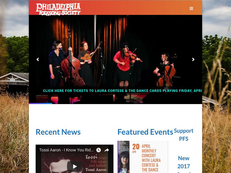 Philadelphia Folksong Society Website Philadelphia Folksong Society Website