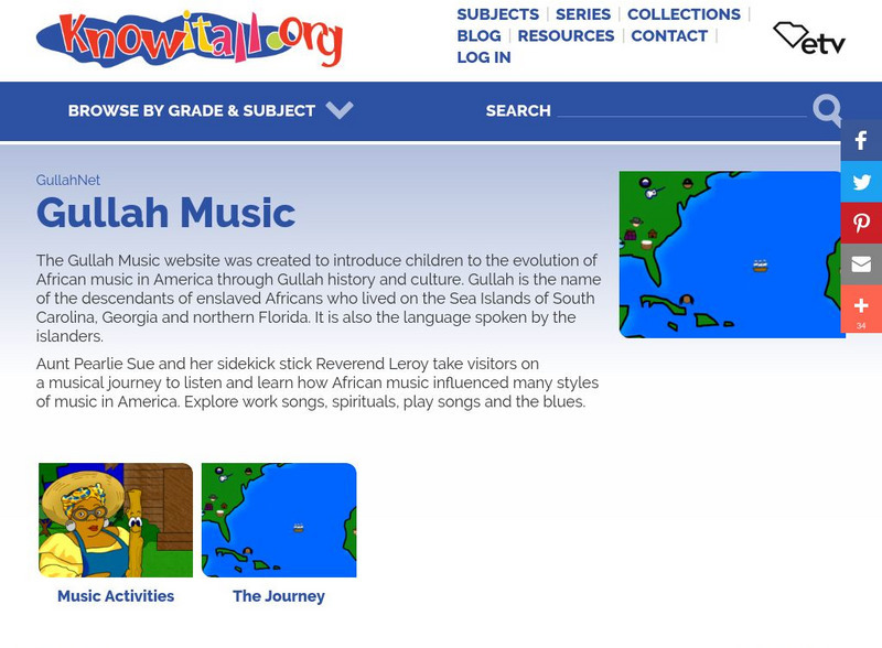 Etv: Gullah Net: Gullah Music Website Etv: Gullah Net: Gullah Music Website