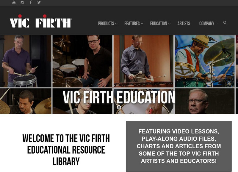 Vic Firth: Educator's Resource Library Website Vic Firth: Educator's Resource Library Website