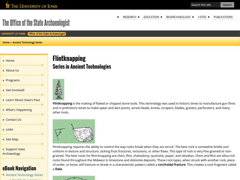 University of Iowa: Flintknapping Handout University of Iowa: Flintknapping Handout