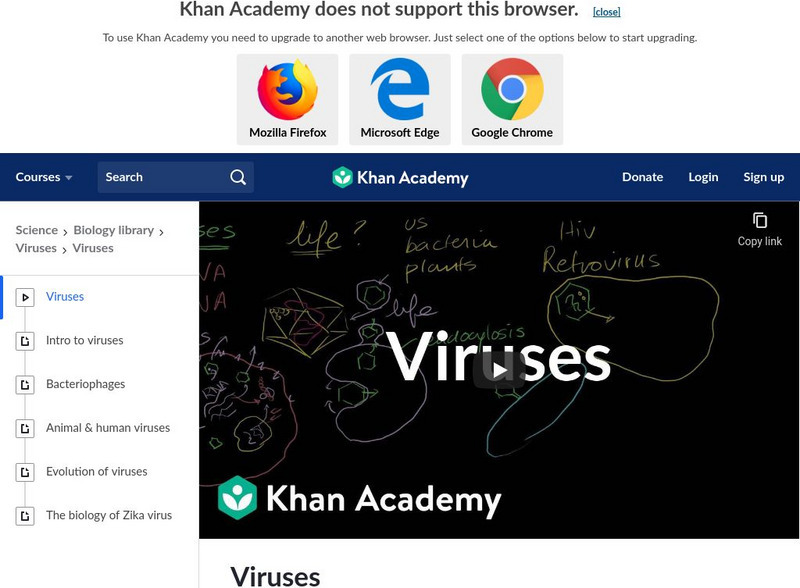 Khan Academy: Viruses Instructional Video Khan Academy: Viruses Instructional Video