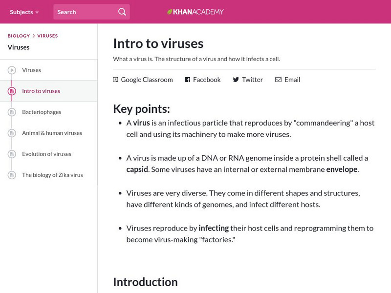 Khan Academy: Intro to Viruses eBook Khan Academy: Intro to Viruses eBook