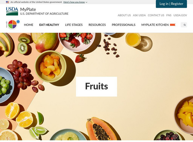 Choose My Plate: All About the Fruit Group Website Choose My Plate: All About the Fruit Group Website