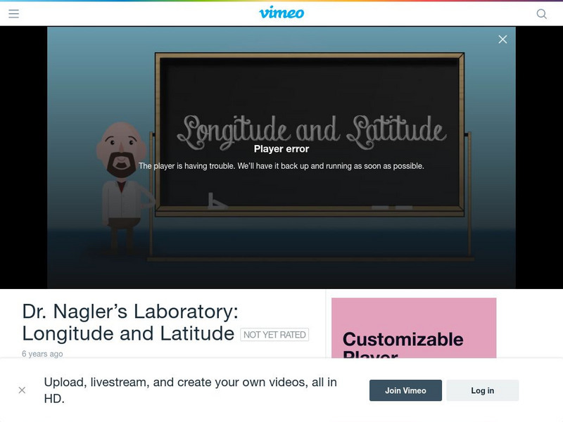 Vimeo: Dr. Nagler's Laboratory: Longitude and Latitude Instructional Video Vimeo: Dr. Nagler's Laboratory: Longitude and Latitude Instructional Video