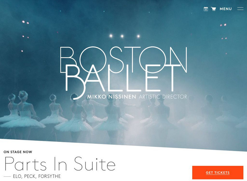 Boston Ballet: Homepage Website
