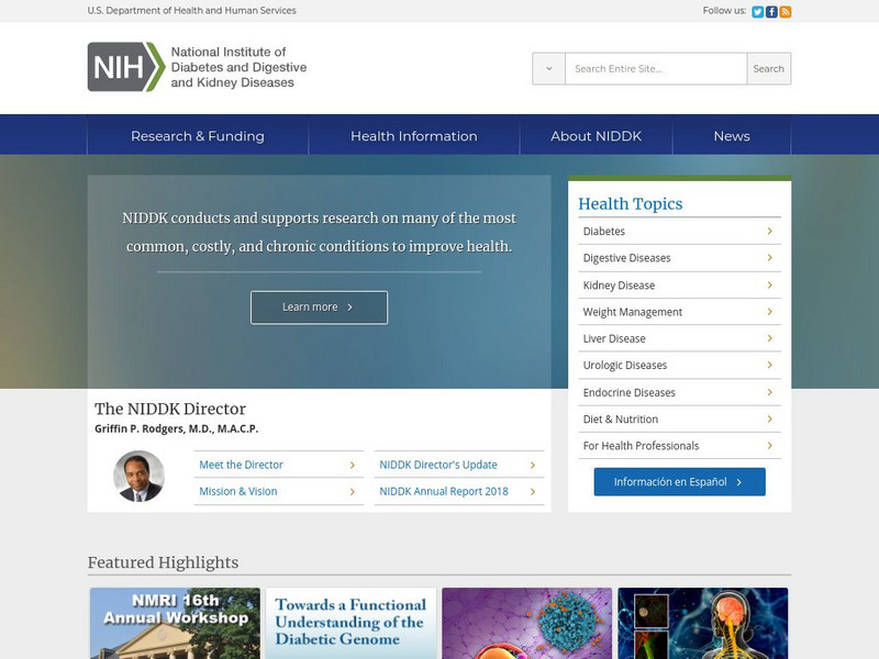 National Institute of Diabetes and Digestive and Kidney Diseases Handout National Institute of Diabetes and Digestive and Kidney Diseases Handout