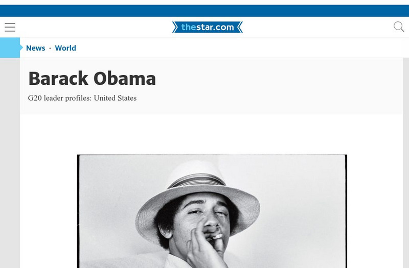 Toronto Star: Portraits of the G20 Leaders: Barack Obama Handout