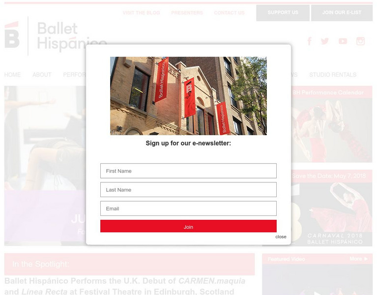 Ballet Hispanico Website Ballet Hispanico Website