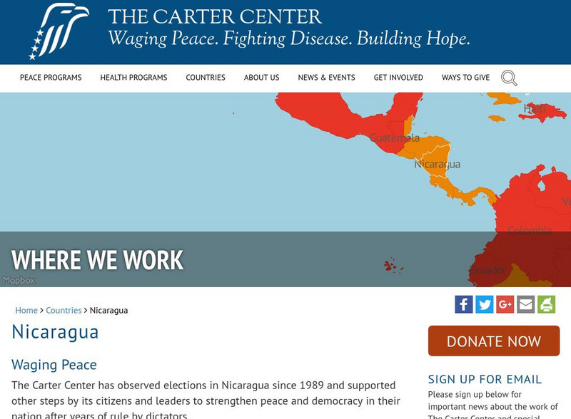 International Activities: Nicaragua Handout International Activities: Nicaragua Handout