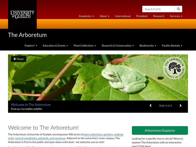 University of Guelph: The Arboretum Website University of Guelph: The Arboretum Website