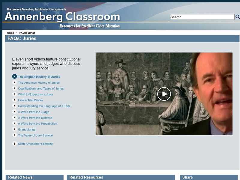 Annenberg Classroom: Fa Qs: Juries Instructional Video Annenberg Classroom: Fa Qs: Juries Instructional Video