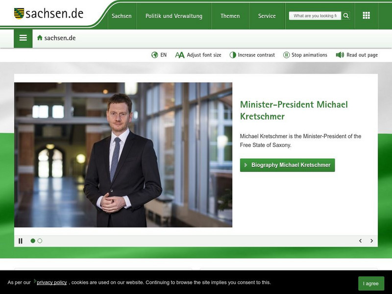 Free State of Saxony Website