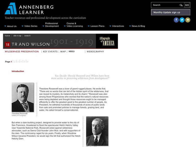Annenberg Learner: You Decide: Wilderness Preservation Unit Plan Annenberg Learner: You Decide: Wilderness Preservation Unit Plan
