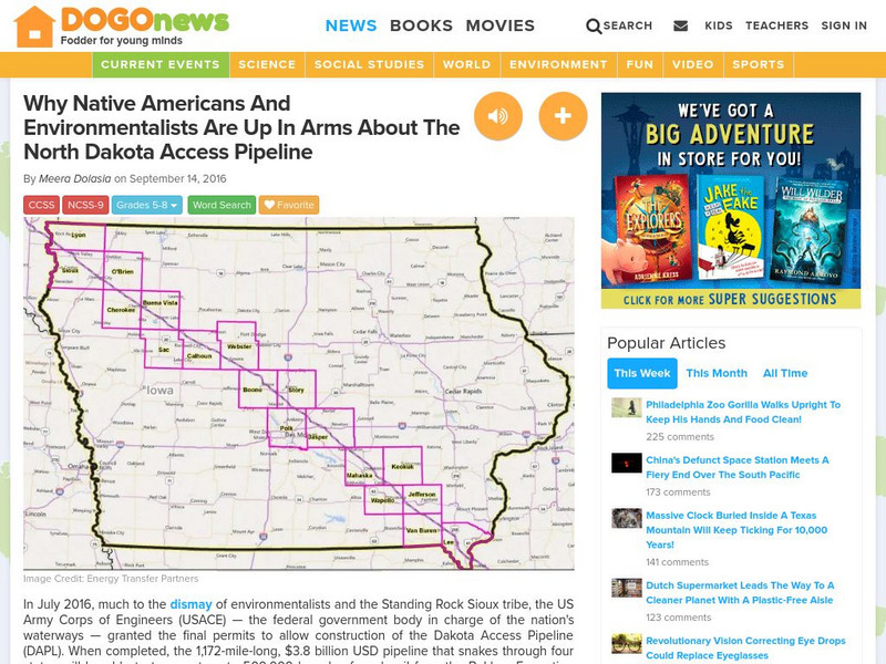 Dogo News: The North Dakota Access Pipeline Article