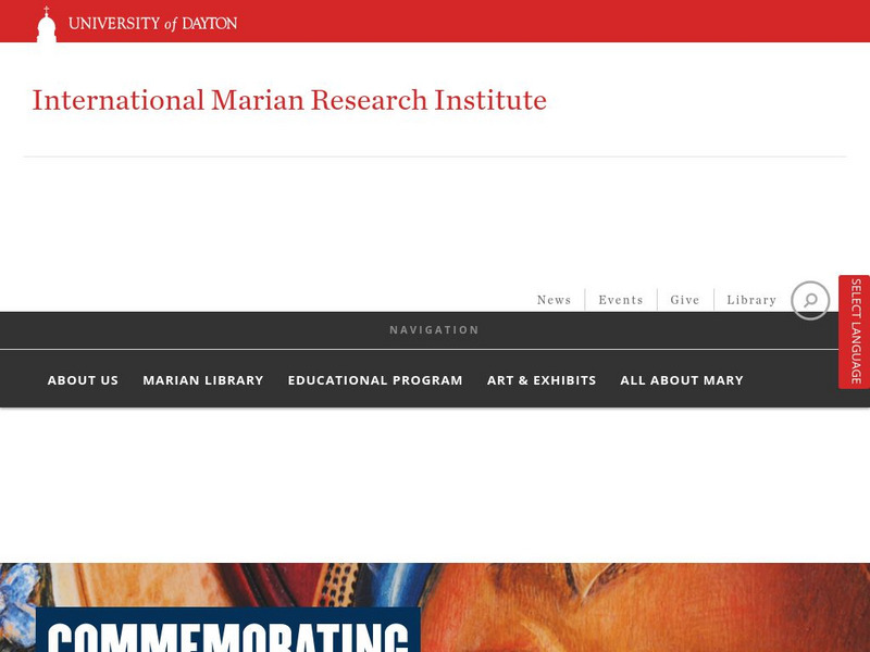 University of Dayton: International Marian Research Institute Website