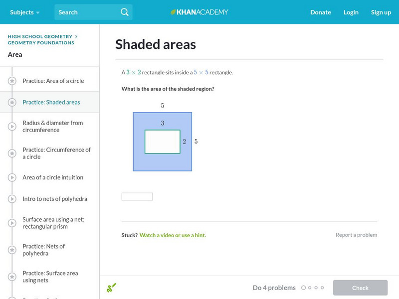 Khan Academy: Shaded Areas Unit Plan Khan Academy: Shaded Areas Unit Plan