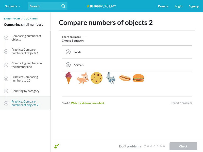 Khan Academy: Sort by Count or Category Unknown Type Khan Academy: Sort by Count or Category Unknown Type