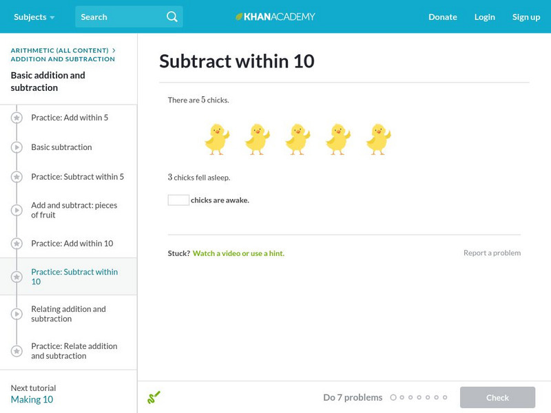 Khan Academy: Take Apart Unknown Type