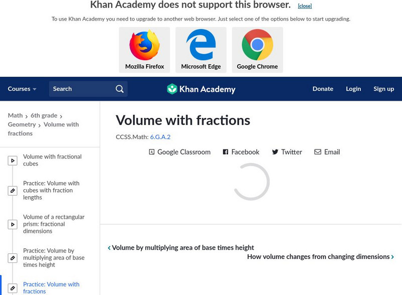 Khan Academy: Volume With Fractions Unit Plan Khan Academy: Volume With Fractions Unit Plan