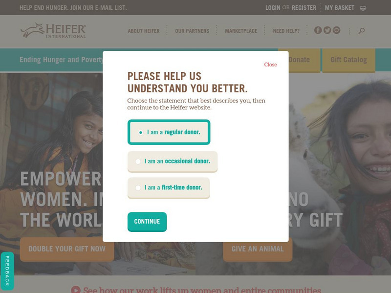 Heifer International Website Heifer International Website
