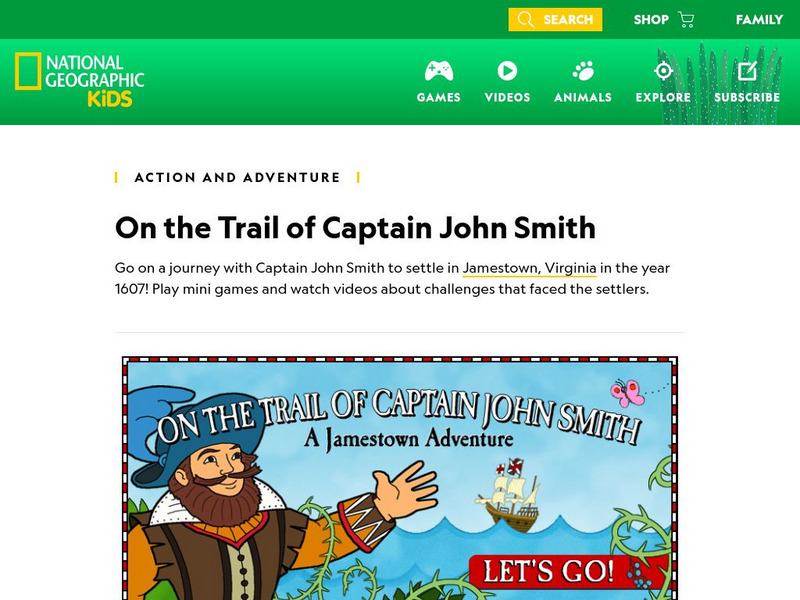National Geographic Kids: On the Trail of Captain John Smith Interactive National Geographic Kids: On the Trail of Captain John Smith Interactive