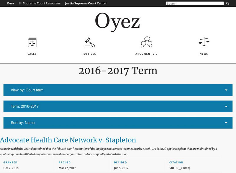 Iit Chicago Kent College of Law: Cases 2016 Website