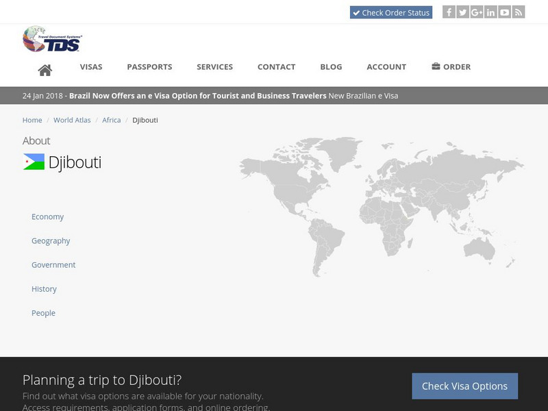 Tds: Djibouti: Economy Handout Tds: Djibouti: Economy Handout