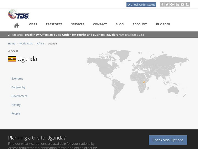Tds: Uganda: History Handout Tds: Uganda: History Handout