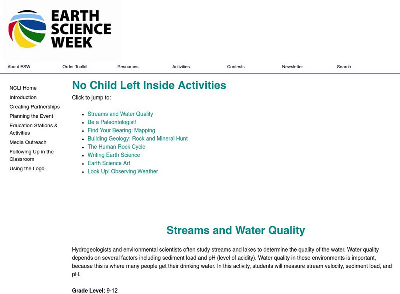 American Geosciences Institute: Earth Science Week: Writing Earth Science Lesson Plan American Geosciences Institute: Earth Science Week: Writing Earth Science Lesson Plan