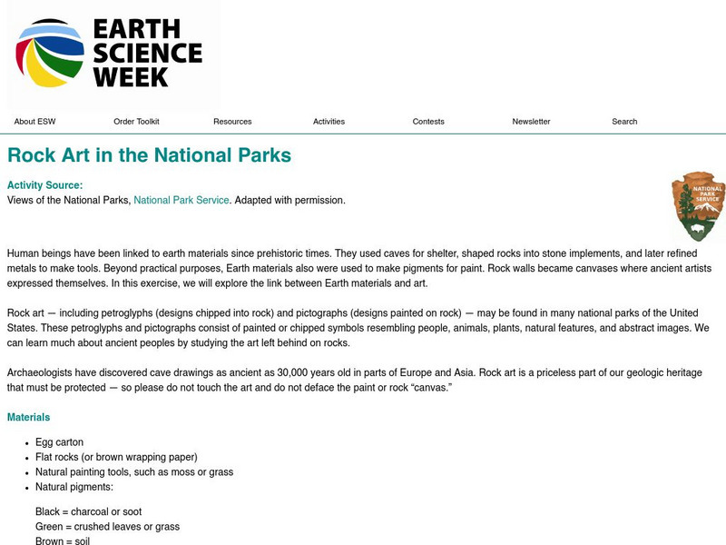 American Geosciences Institute: Earth Science Week: Rock Art in the National Parks Lesson Plan American Geosciences Institute: Earth Science Week: Rock Art in the National Parks Lesson Plan