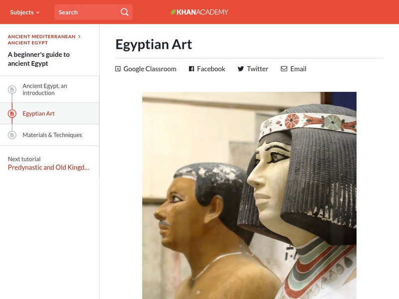 Khan Academy: Egyptian Art Website Khan Academy: Egyptian Art Website