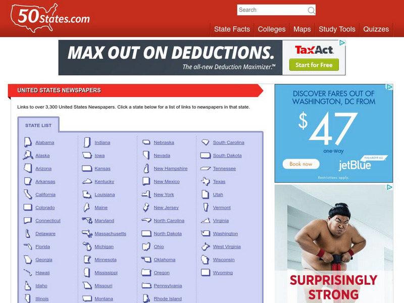 50 States: United States Newspapers Website 50 States: United States Newspapers Website