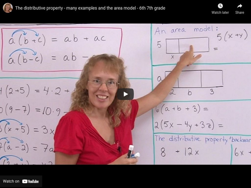 Math Mammoth: The Distributive Property: Many Examples and the Area Model Instructional Video Math Mammoth: The Distributive Property: Many Examples and the Area Model Instructional Video
