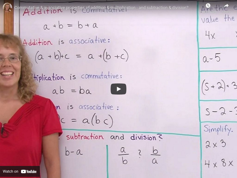 Math Mammoth: Commutative and Associative Properties Instructional Video Math Mammoth: Commutative and Associative Properties Instructional Video