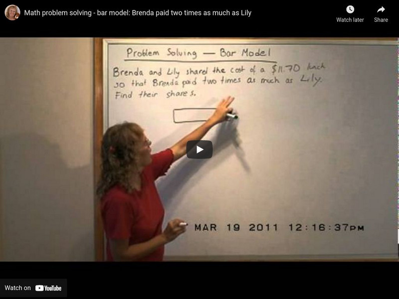 Math Mammoth: Math Problem Solving: Bar Model Instructional Video Math Mammoth: Math Problem Solving: Bar Model Instructional Video