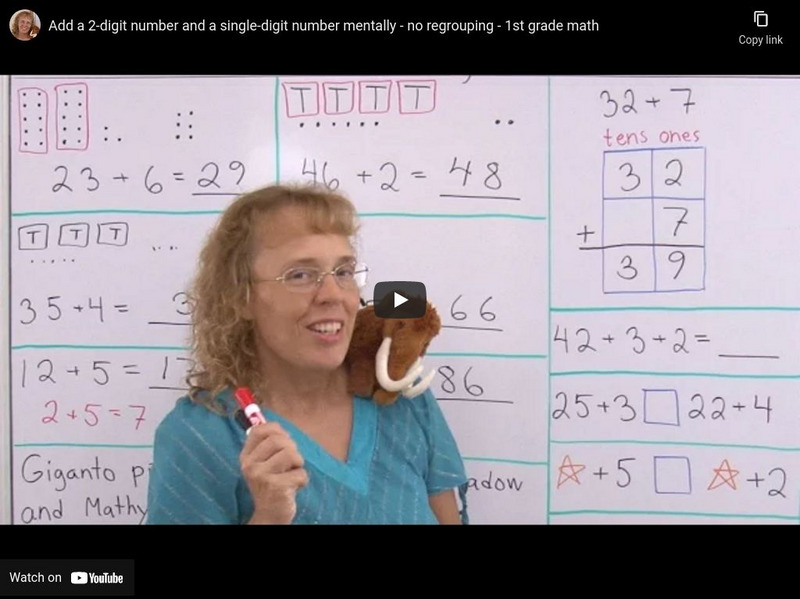 Math Mammoth: Add a 2 Digit Number and a 1 Digit Number Mentally: No Regrouping Instructional Video Math Mammoth: Add a 2 Digit Number and a 1 Digit Number Mentally: No Regrouping Instructional Video