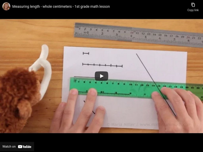 Math Mammoth: Measuring Length: Whole Centimeters Instructional Video