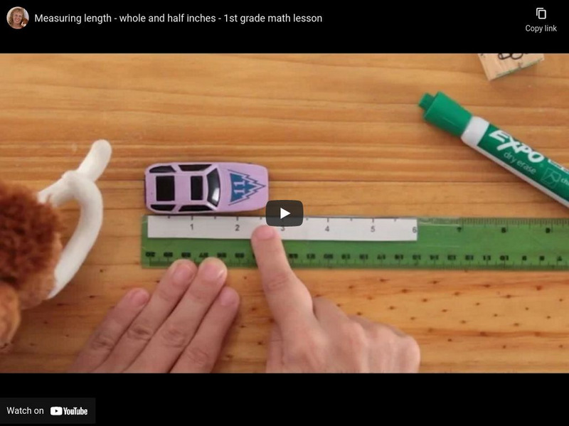 Math Mammoth: Measuring Length: Whole and Half Inches Instructional Video