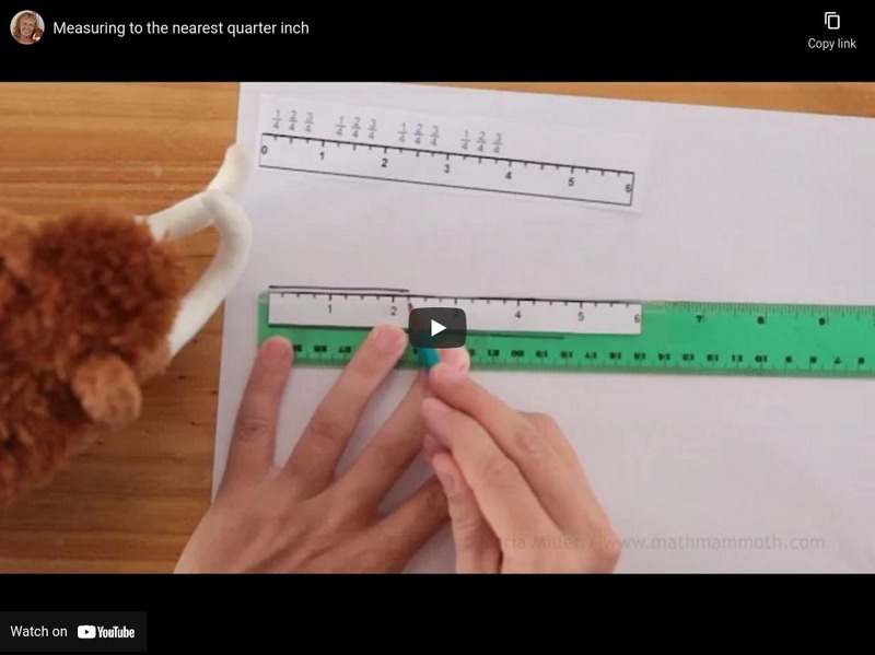 Math Mammoth: Measuring to the Nearest Quarter Inch Instructional Video Math Mammoth: Measuring to the Nearest Quarter Inch Instructional Video