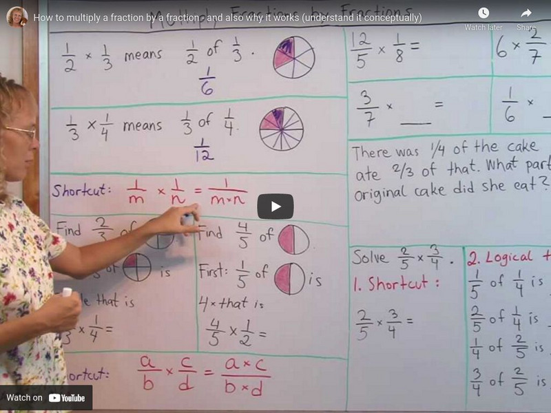 Math Mammoth: How to Multiply a Fraction by a Fraction and Why It Works Instructional Video Math Mammoth: How to Multiply a Fraction by a Fraction and Why It Works Instructional Video