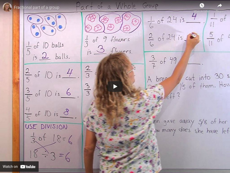 Math Mammoth: Fractional Part of a Group Instructional Video
