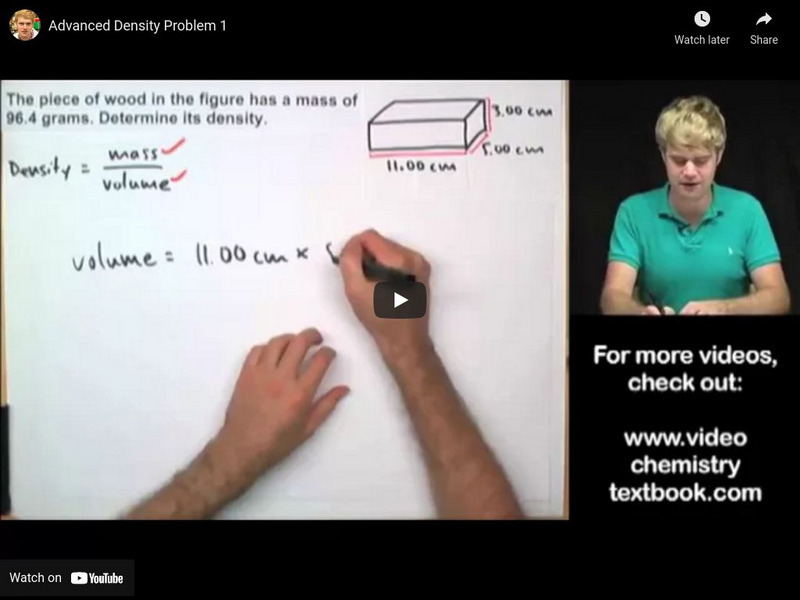 Science With Tyler De Witt: Advanced Density Problem 1 Instructional Video Science With Tyler De Witt: Advanced Density Problem 1 Instructional Video